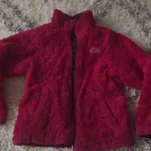 North Face Girls Zip Reversible Jacket-size 7/8